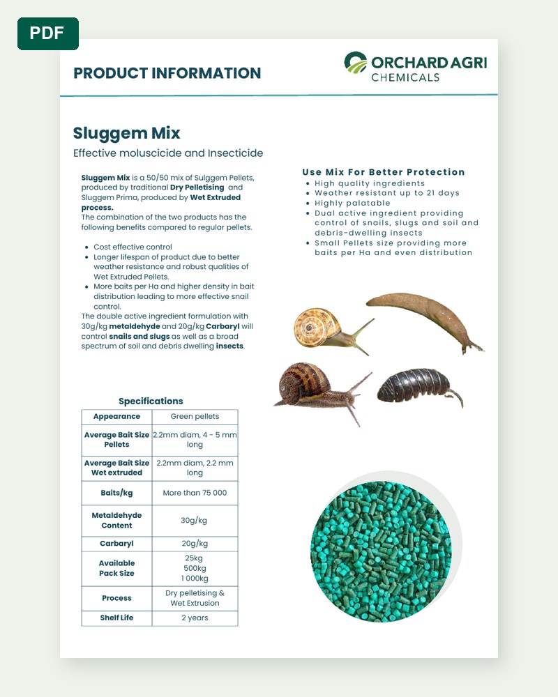 Sluggem Mix product sheet preview
