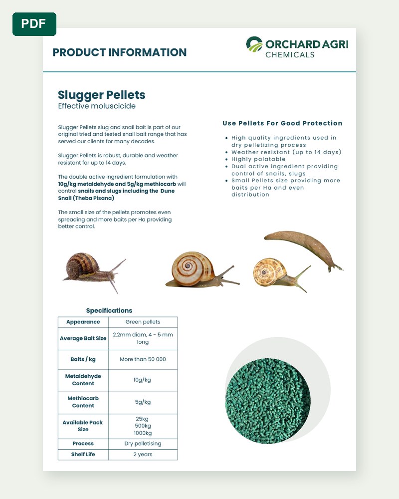Slugger Pellets product sheet preview